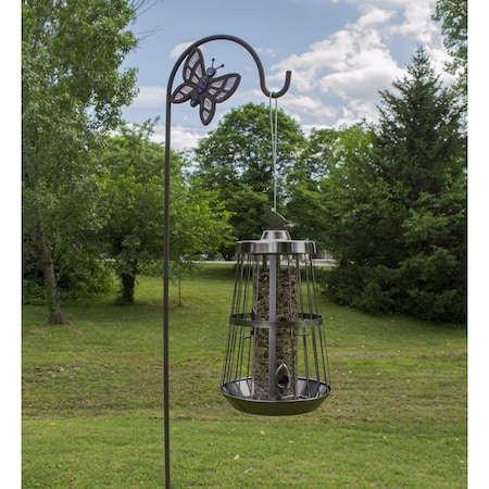Devoteedevoto Deluxe Bird Feeder - Nickel DE2754819